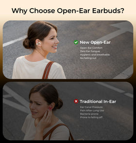 LC-dolida cream finish earbuds designed for comfortable daily use.