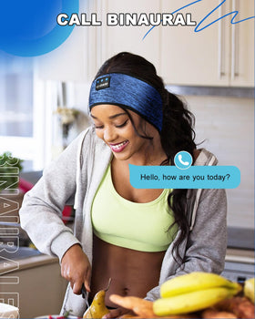 LC-dolida microphone enables hands-free calls while wearing the headband.