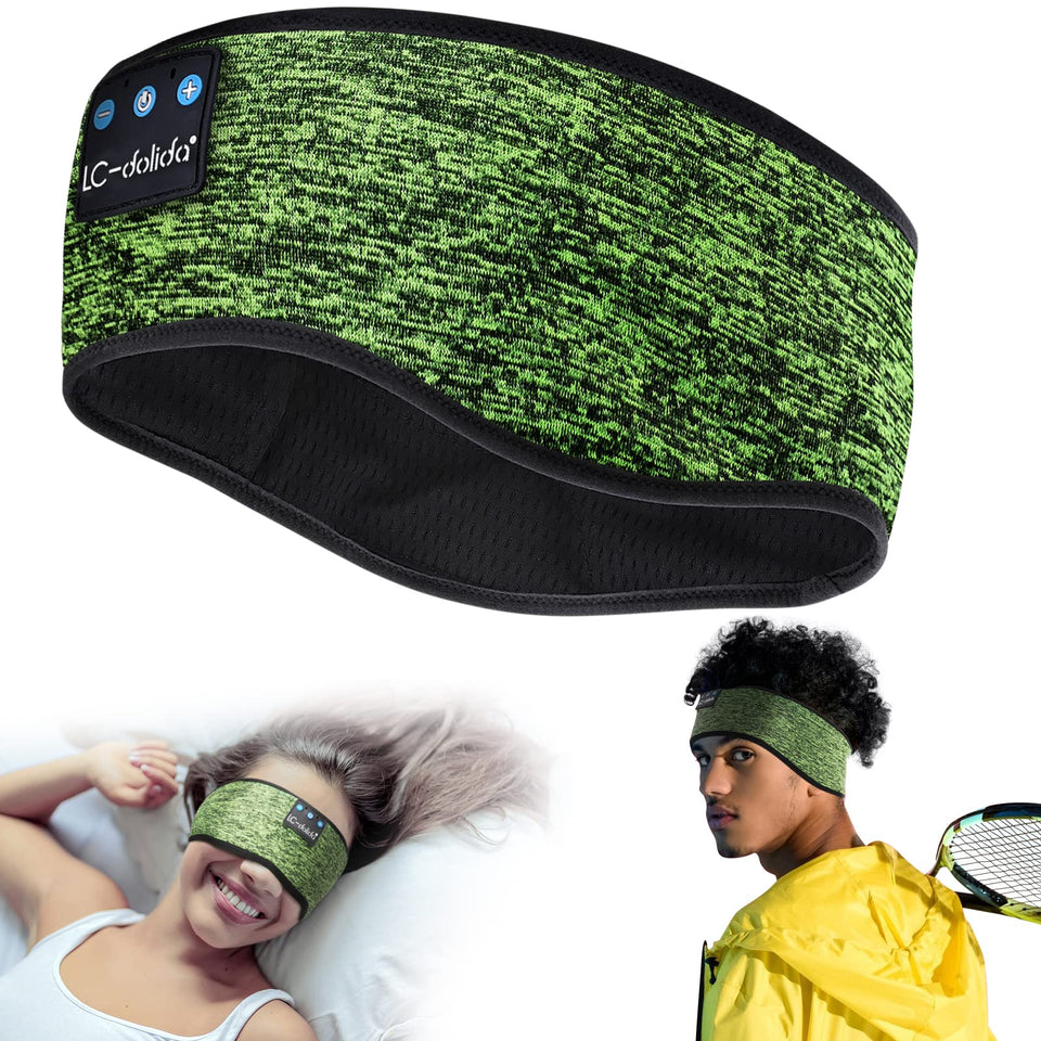 LC-dolida olive sleep headphones band offers comfortable night music on the move.