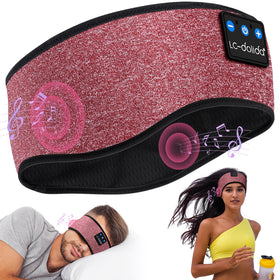 LC-dolida Sleep Headband demonstrates breathable material for comfortable all-night wear