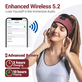 LC-dolida Sleep Headband washable design allows easy cleaning after workouts