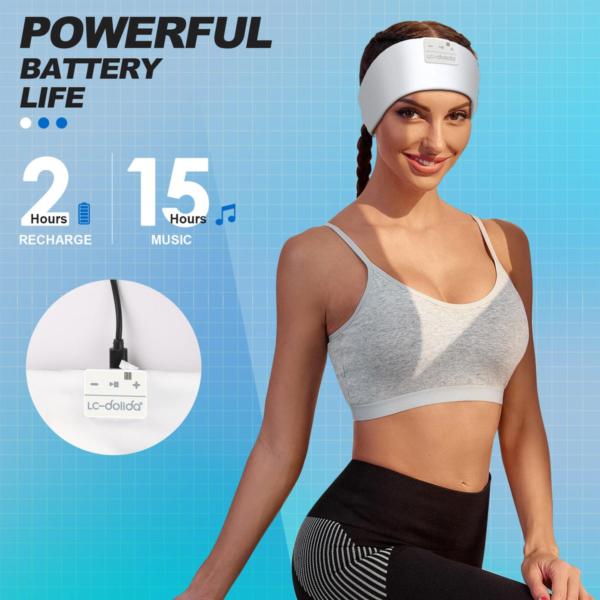 LC-dolida sleep headband is washable and easy to clean