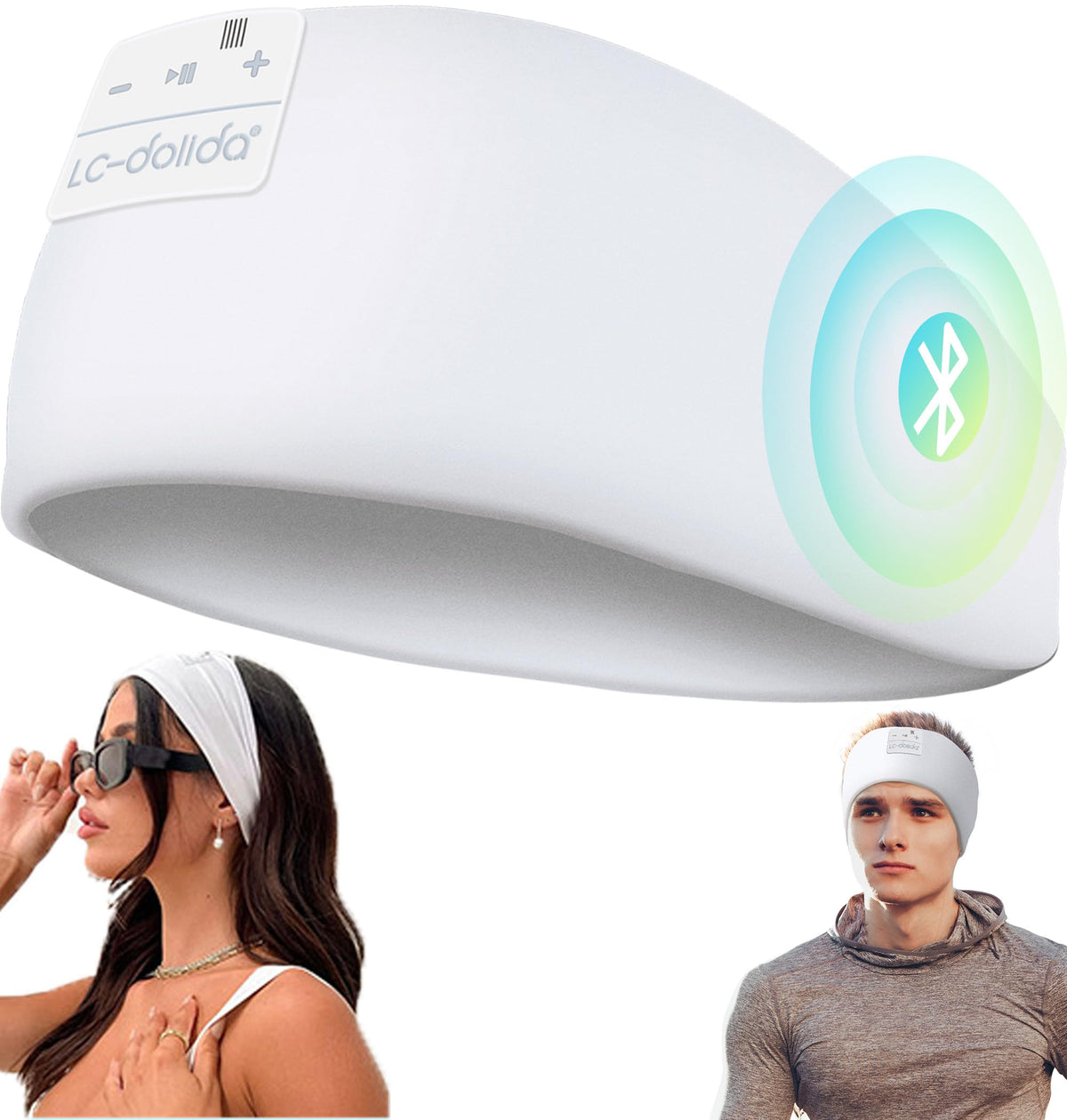 LC-dolida sleep headphones 3in1 design showcases versatility for sleep, workouts, and travel