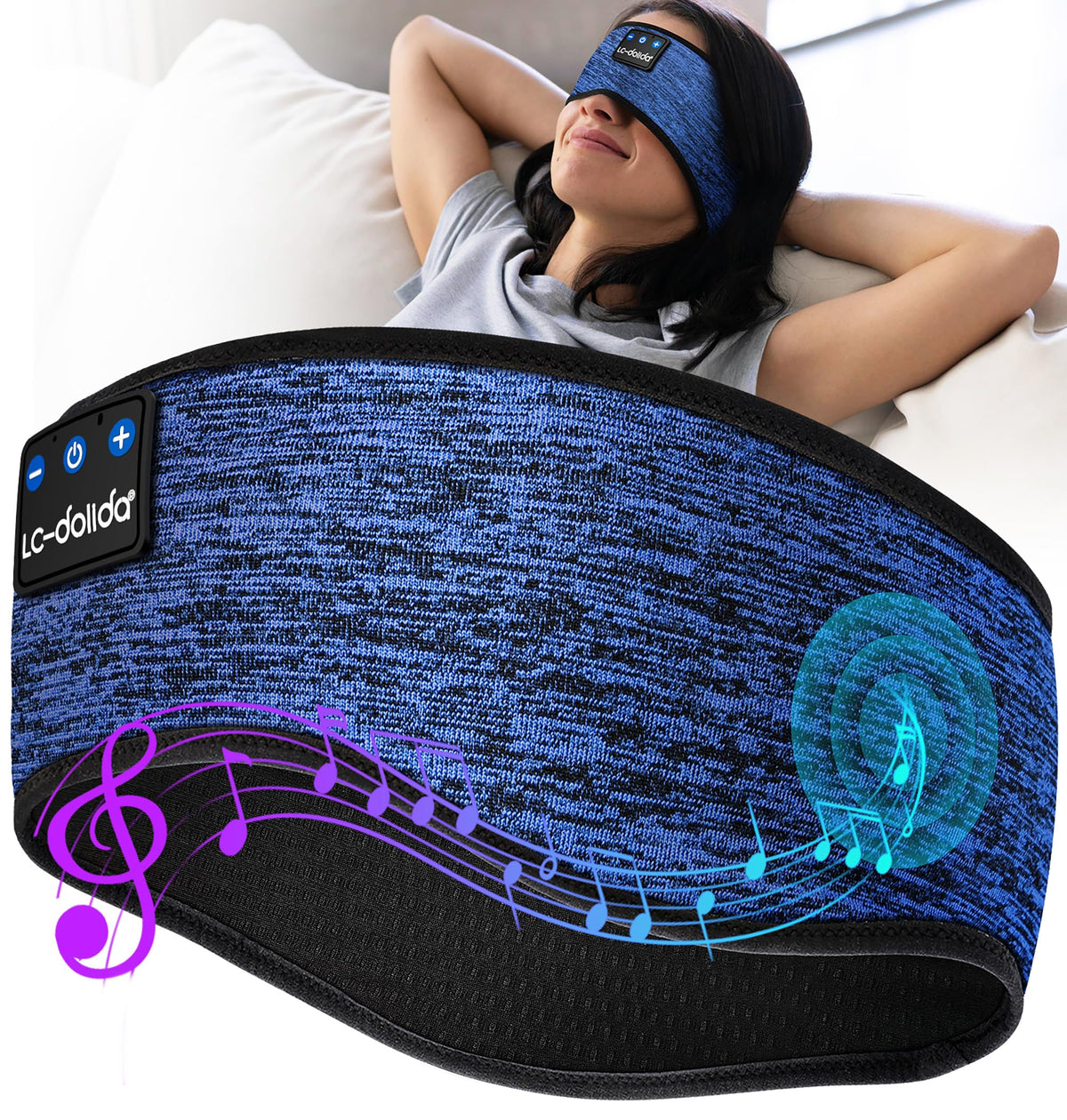 LC-dolida sleep headphones 3-in-1 in action for restful nights.