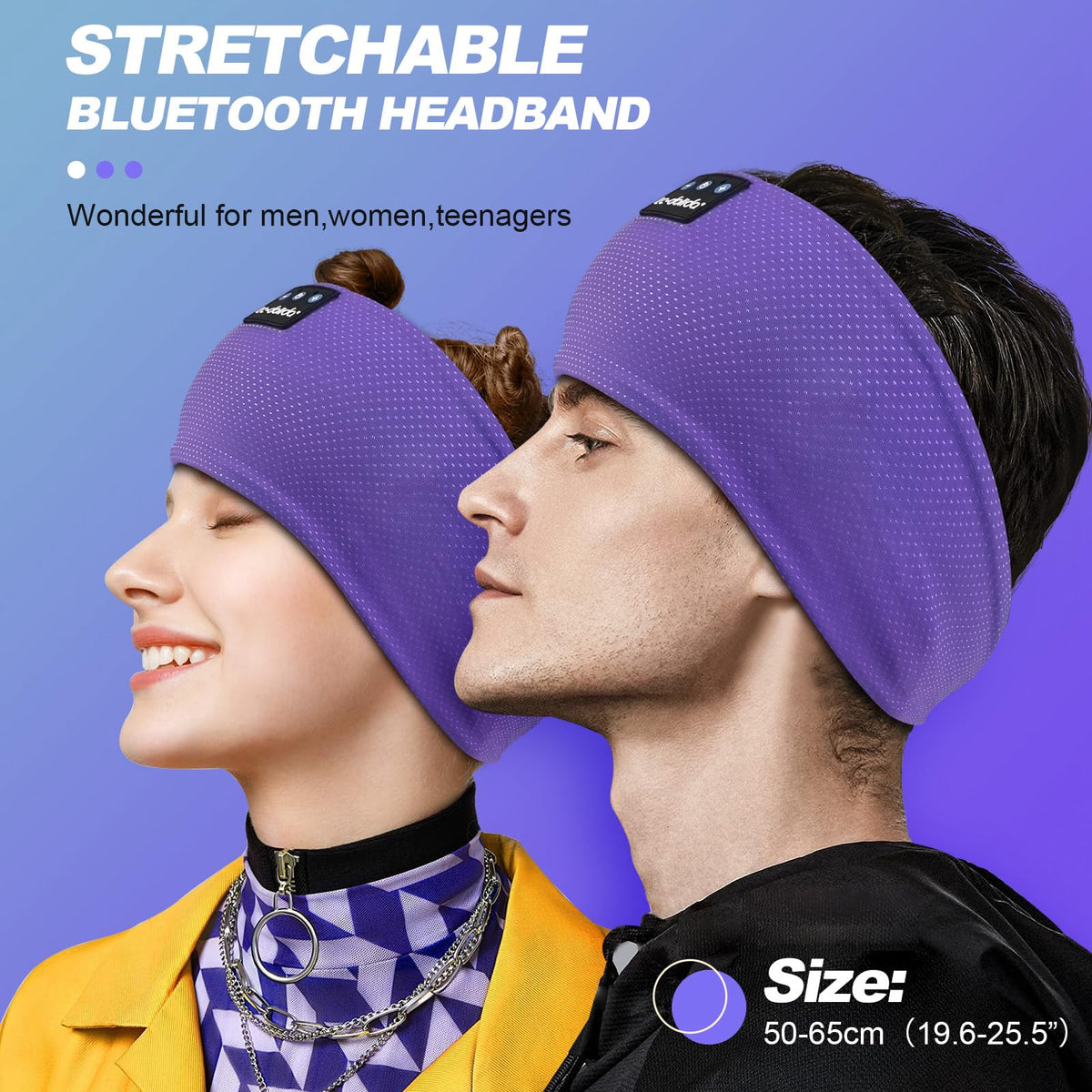 LC-dolida Sleep Headphones Bluetooth 5.4 for stable streaming and calls.