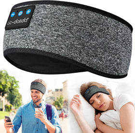 LC-dolida ash-grey travel-ready headband for on-the-go rest