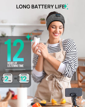 LC-dolida battery-powered headband delivers long playback for travel and bedtime.