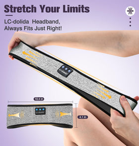 LC-dolida Sleep Headphones reflective band boosts night visibility during walks