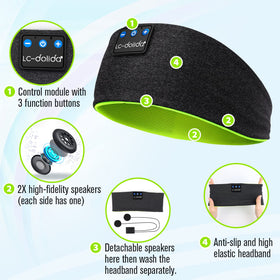 LC-dolida sleep headphones quick charge in 2 hours for hours of playback.