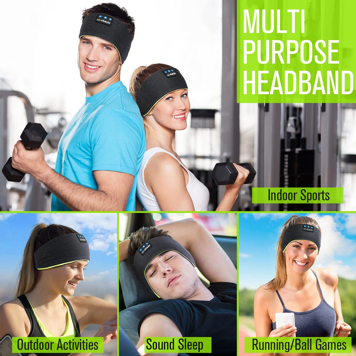 LC-dolida comfortable, stylish sleep mask headband suitable for side sleepers.