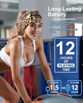 LC-dolida sleep headphones with ultra-thin 0.25" speakers for side sleepers