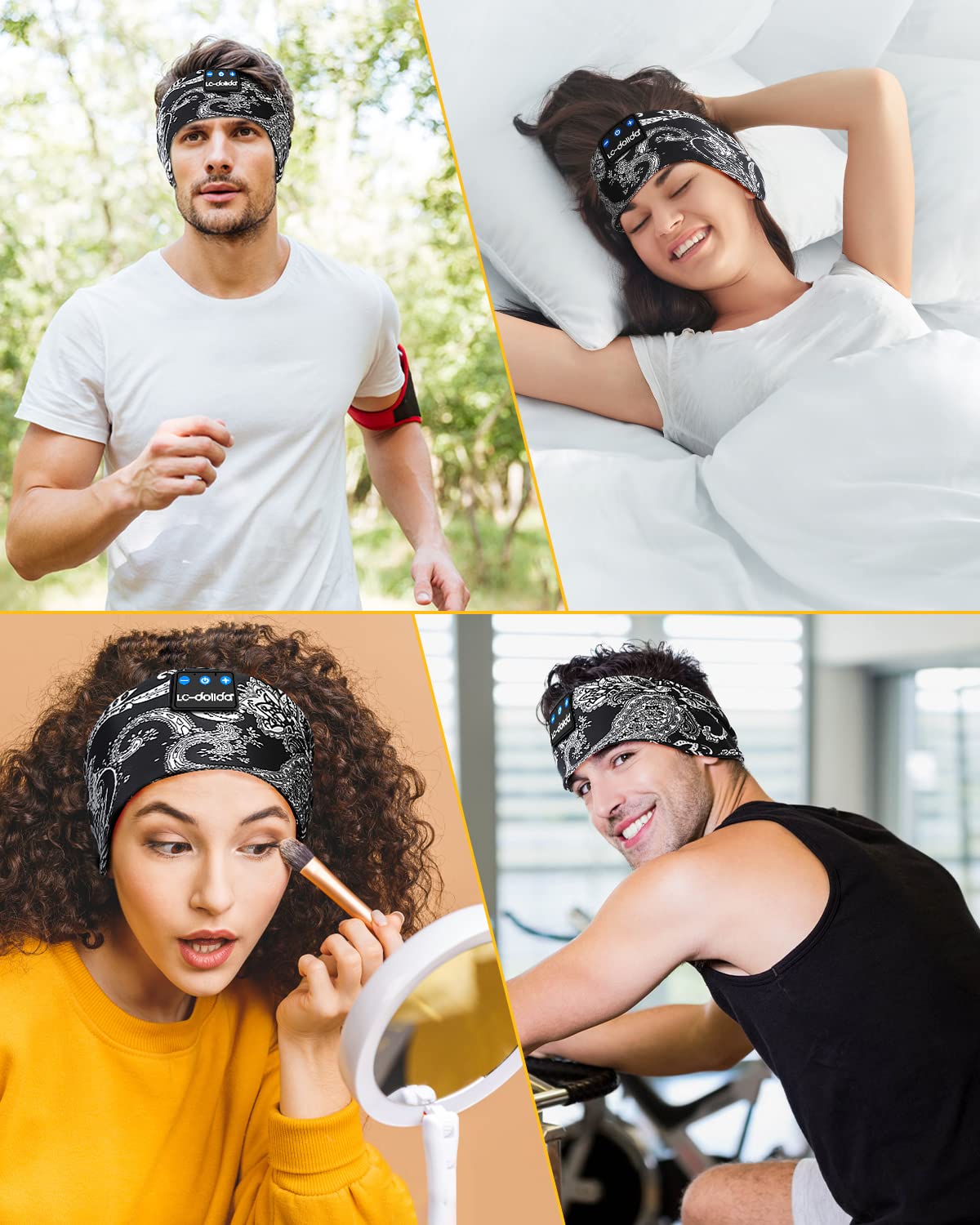 LC-dolida washable, removable design keeps wearables tidy after workouts.