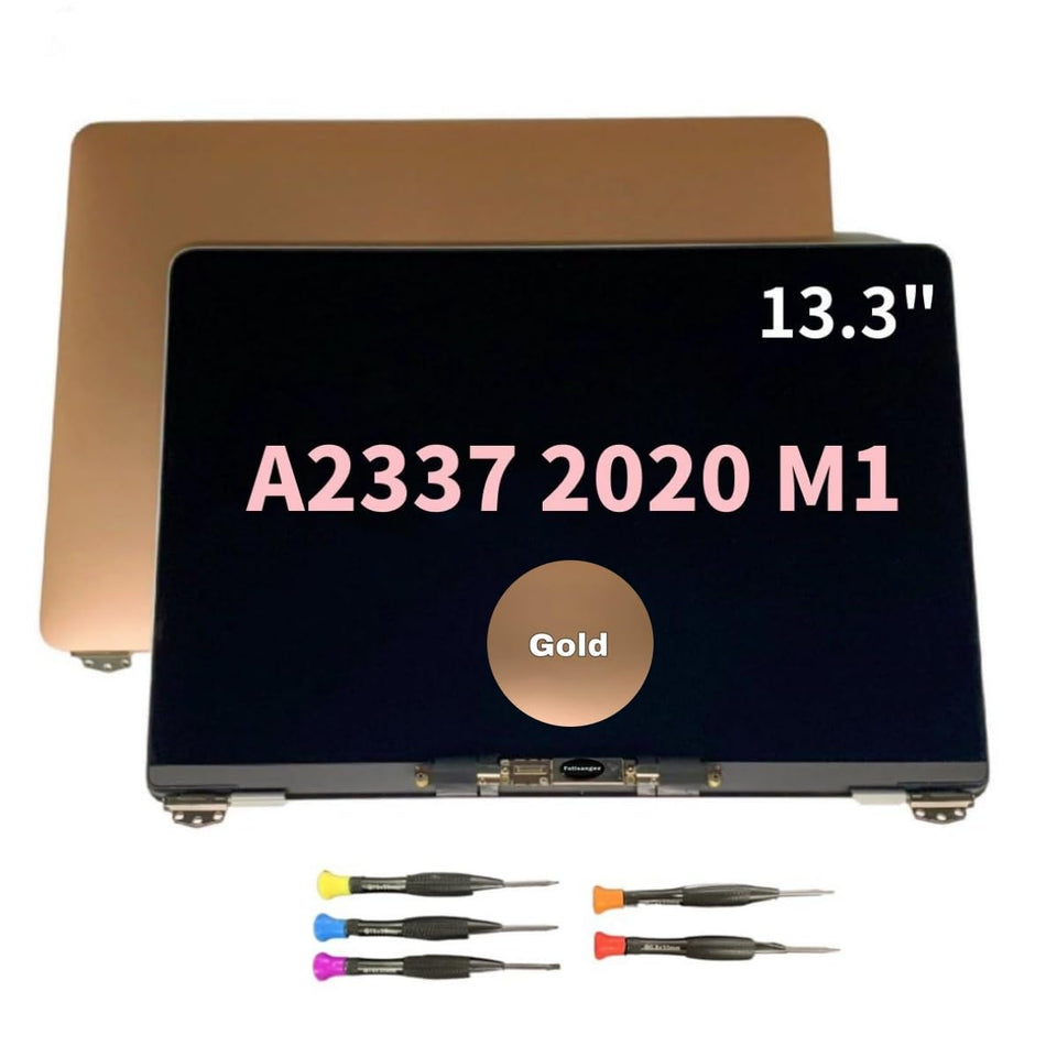 LCDMACAPP CY 13.3 inch Retina display replacement for MacBook Air A2337 in gold, crisp visuals