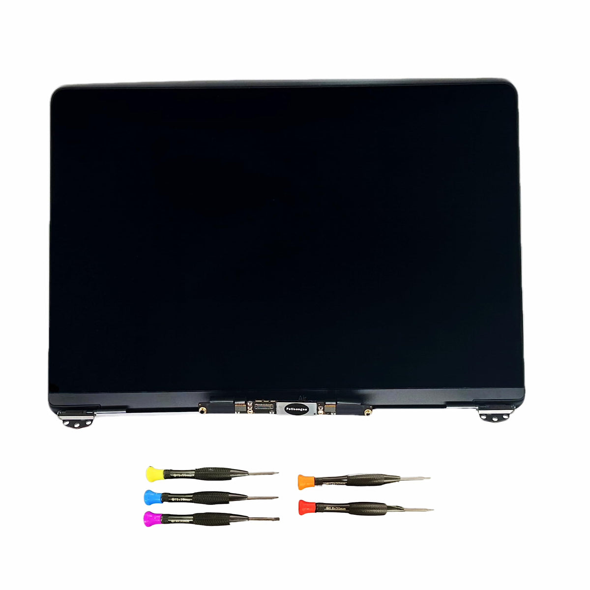 Silver frame display assembly for MacBook Air M1 enhancing screen color and clarity