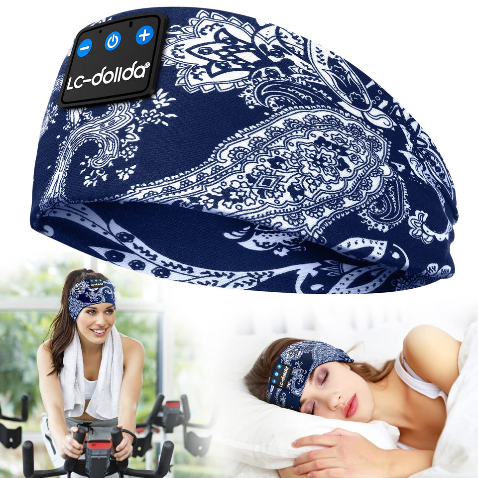 LC-dolida sleep headband 3-in-1 design for music, sleep and hands-free use
