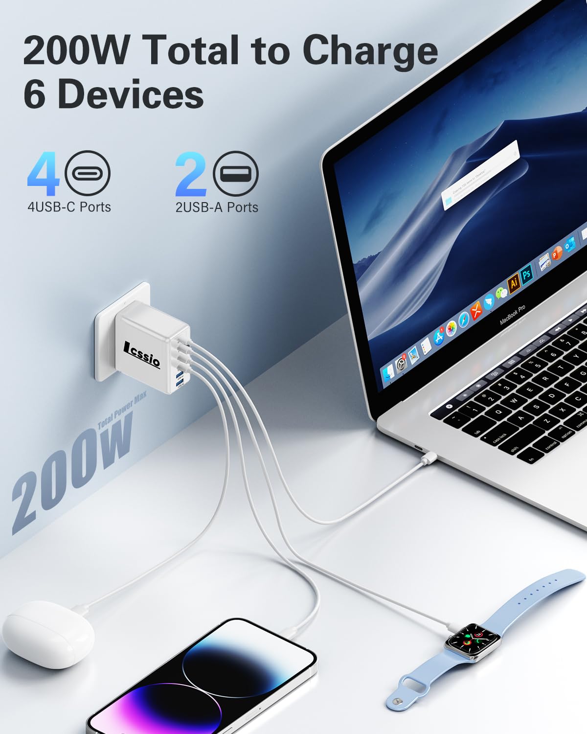 Lcssio folded plug close-up showing compact travel convenience