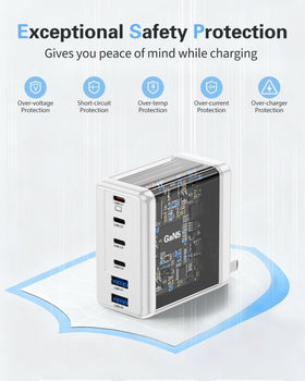 Lcssio inside a travel bag demonstrating organized charging on trips