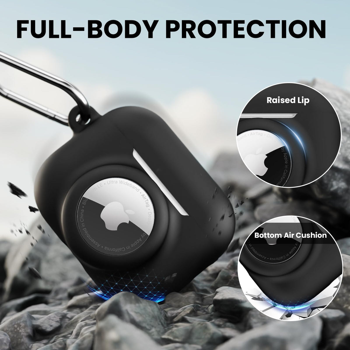 LDSXAY airtag slot integrated case helps you track your device