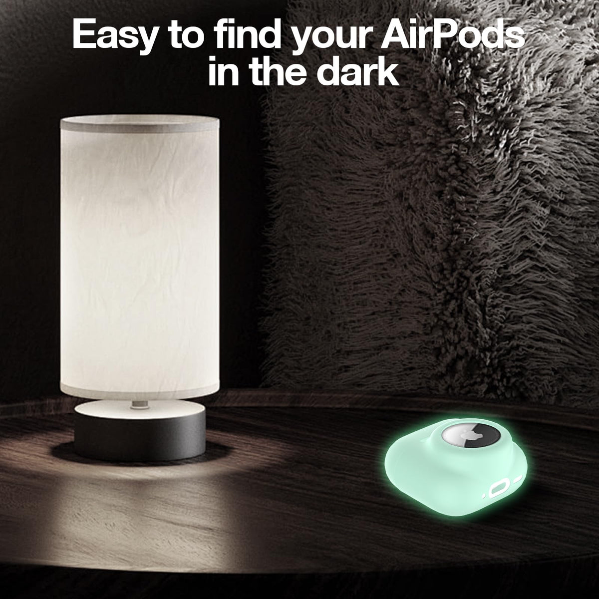 LDSXAY anti-lost design keeps AirPods and AirTag nearby