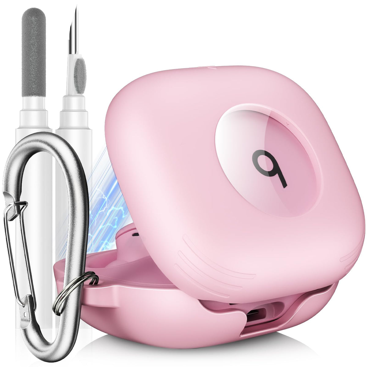 LDSXAY Beats Powerbeats Fit pink case cover protects on the go with stylish, secure fit.