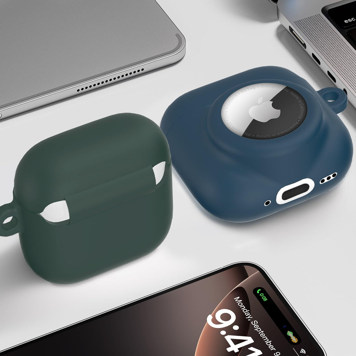LDSXAY designed for AirPods 4th gen and AirTag 2/1, tidy daily carry.