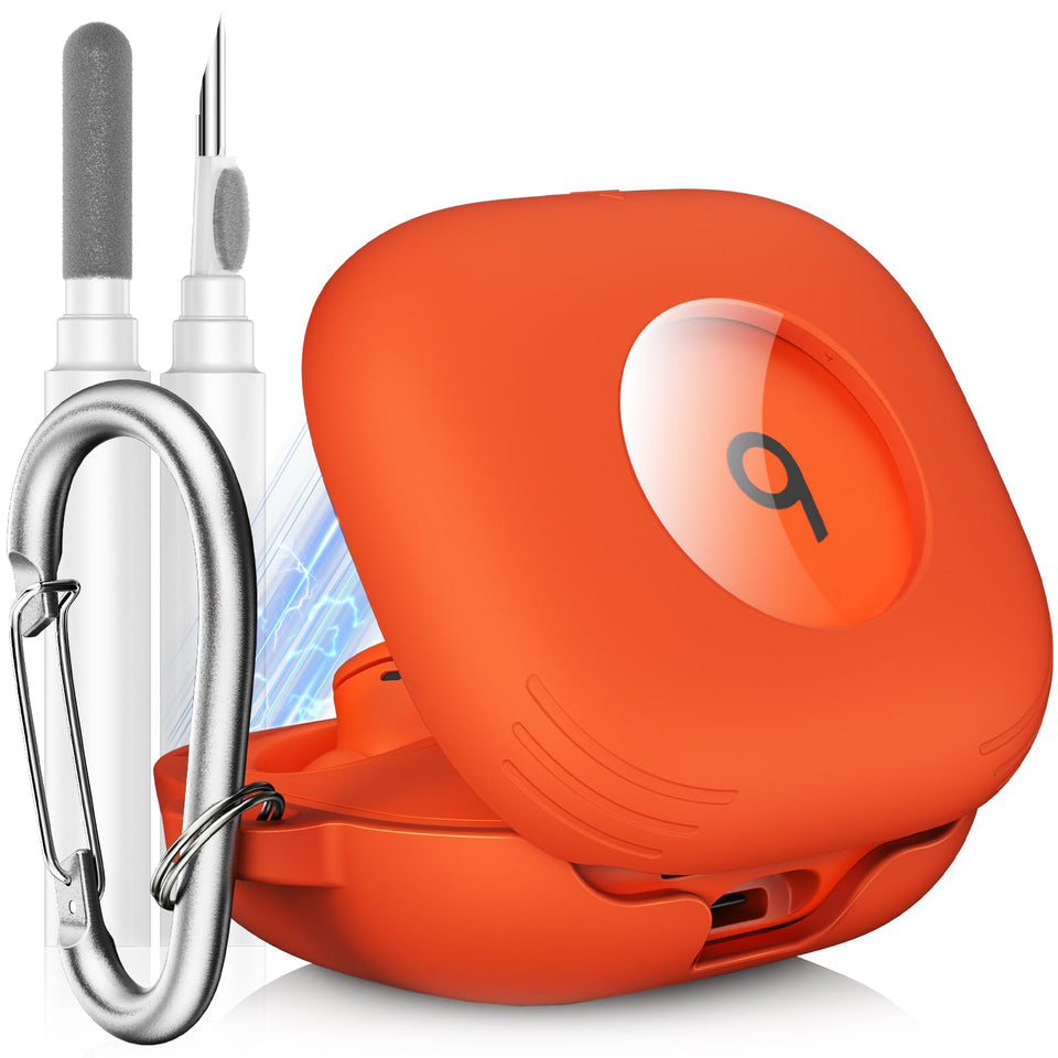 LDSXAY Powerbeats Fit case with magnetic lid keeps earbuds secure.