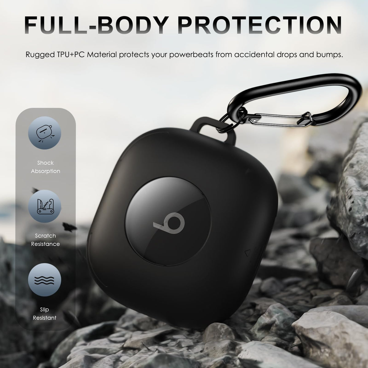 LDSXAY Powerbeats Fit full-body protection guards against scratches and dust.