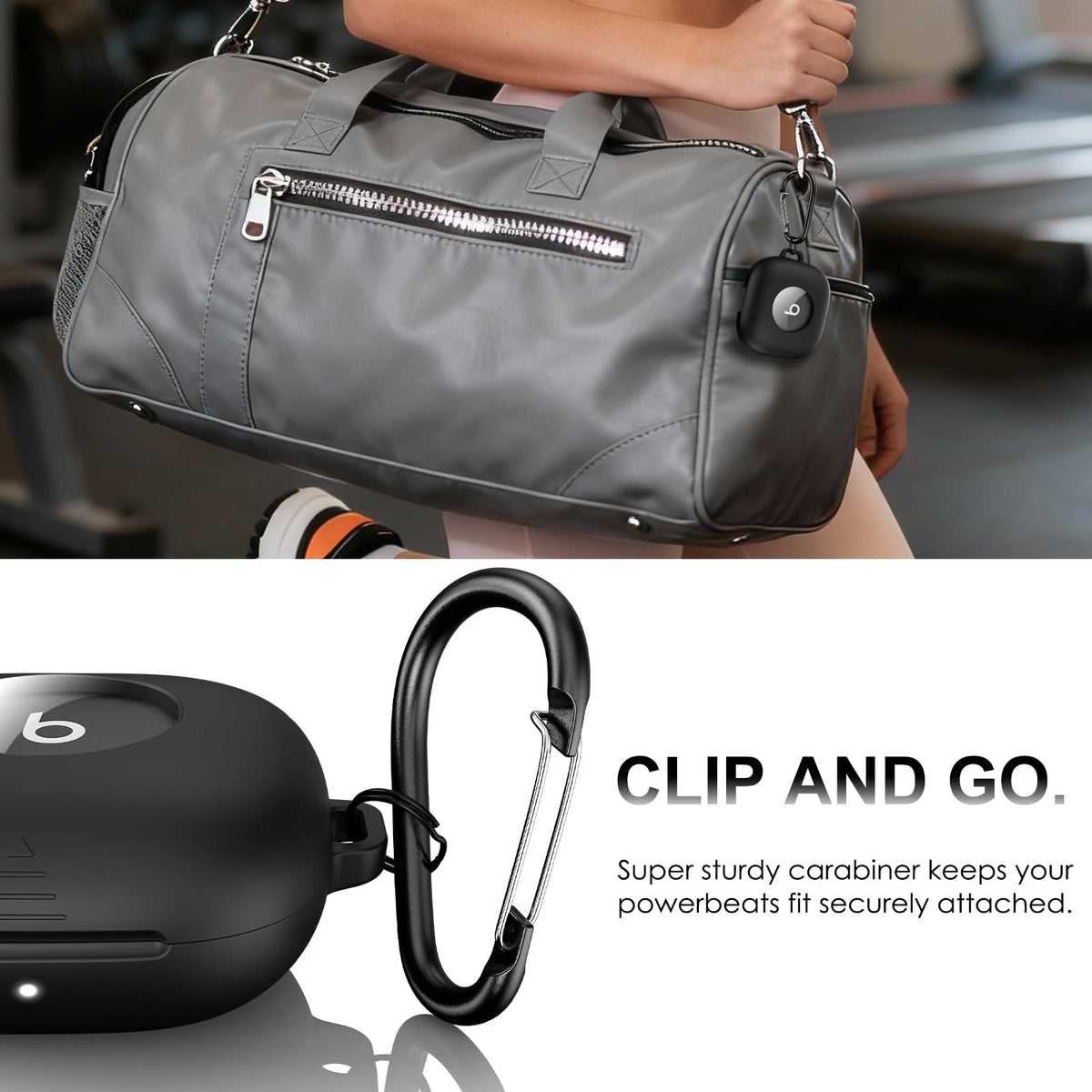 LDSXAY Powerbeats Fit case shows logo clearly for quick recognition.