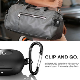 LDSXAY Powerbeats Fit case shows logo clearly for quick recognition.