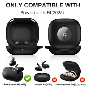 LDSXAY Powerbeats Fit magnetic lid keeps the case closed during drops.