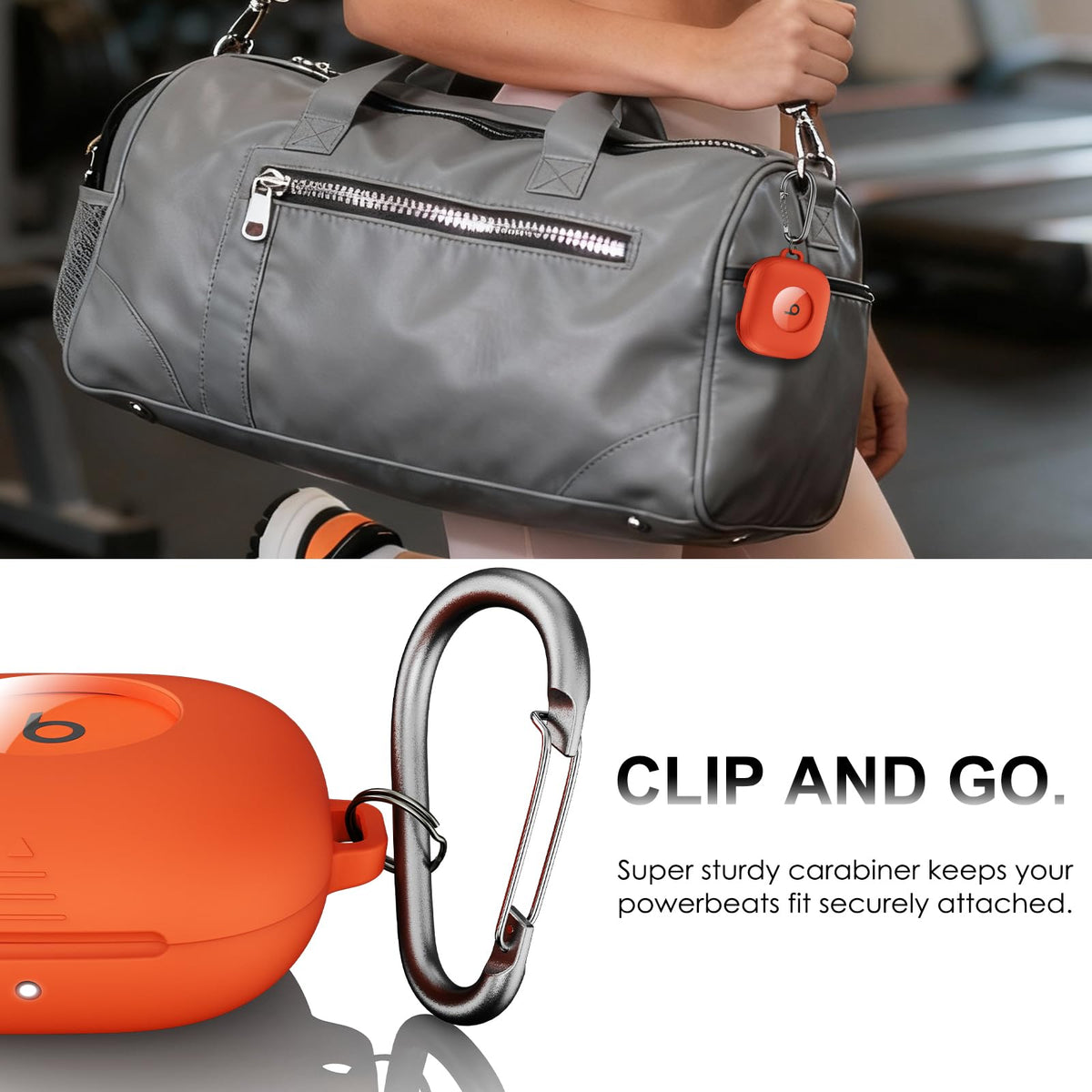 LDSXAY Powerbeats Fit case supports quick charging with lid on.