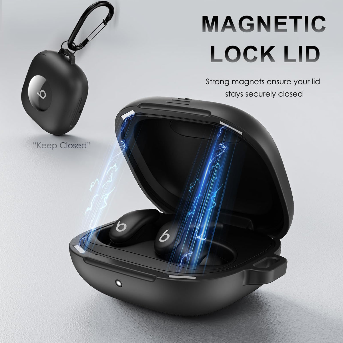 LDSXAY Powerbeats Fit shockproof TPU protects earbuds from everyday bumps.