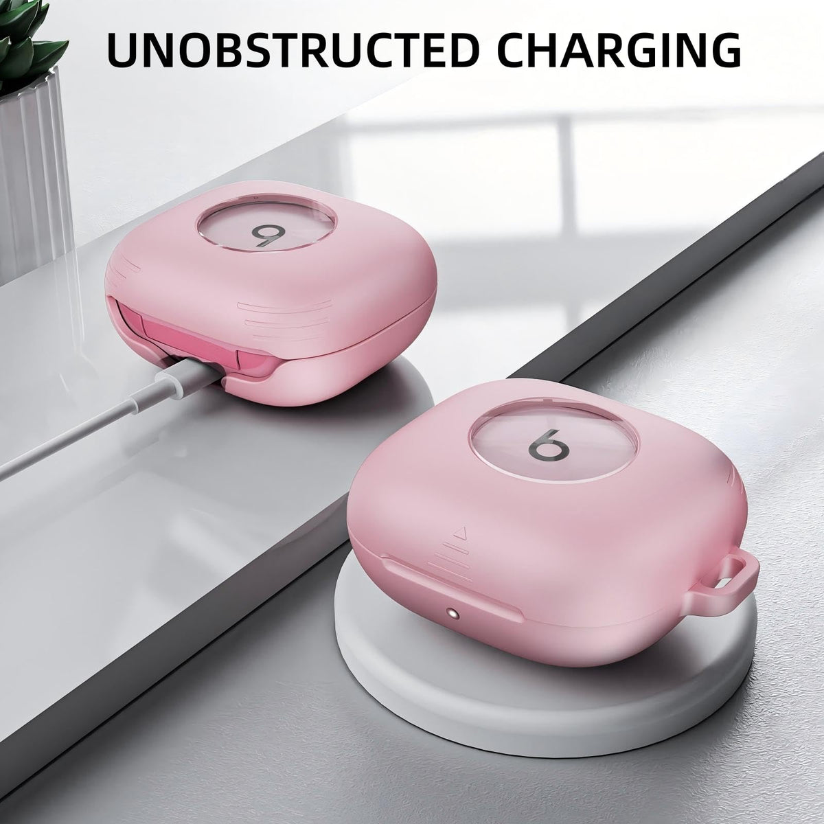 LDSXAY Powerbeats Fit transparent anti-slip design improves grip and visibility.