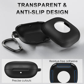 LDSXAY Powerbeats Fit transparent anti-slip case keeps earbuds secure.