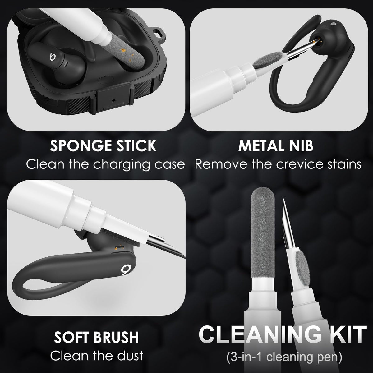 LDSXAY Powerbeats Pro 2 case compact design for pocket-ready carry.