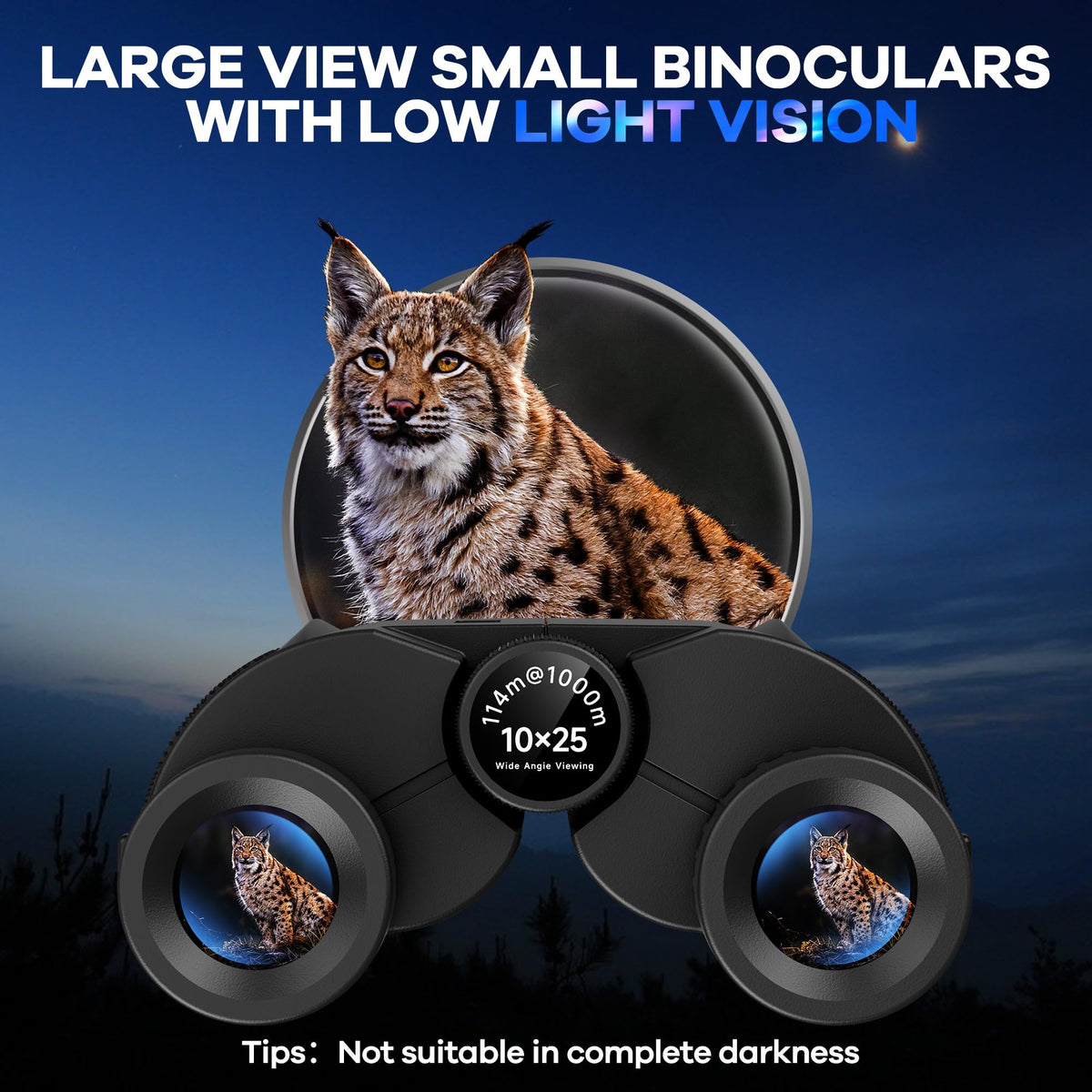 Leacco easy-focus binoculars allow quick adjustments for both eyes.