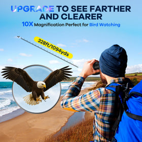 Leacco binoculars waterproof IPX7 for reliable performance in wet conditions.