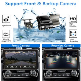 Leadfan 7-inch capacitive touchscreen in car stereo for clear navigation and media.