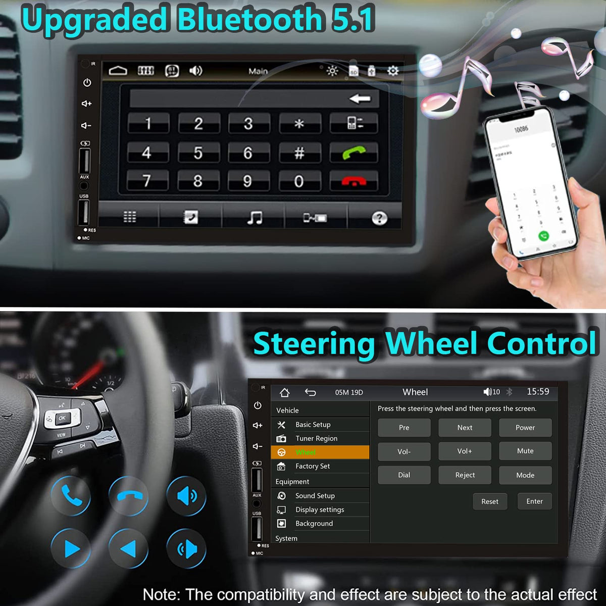 Leadfan Bluetooth 5.1 module enabling stable hands-free calls and streaming.