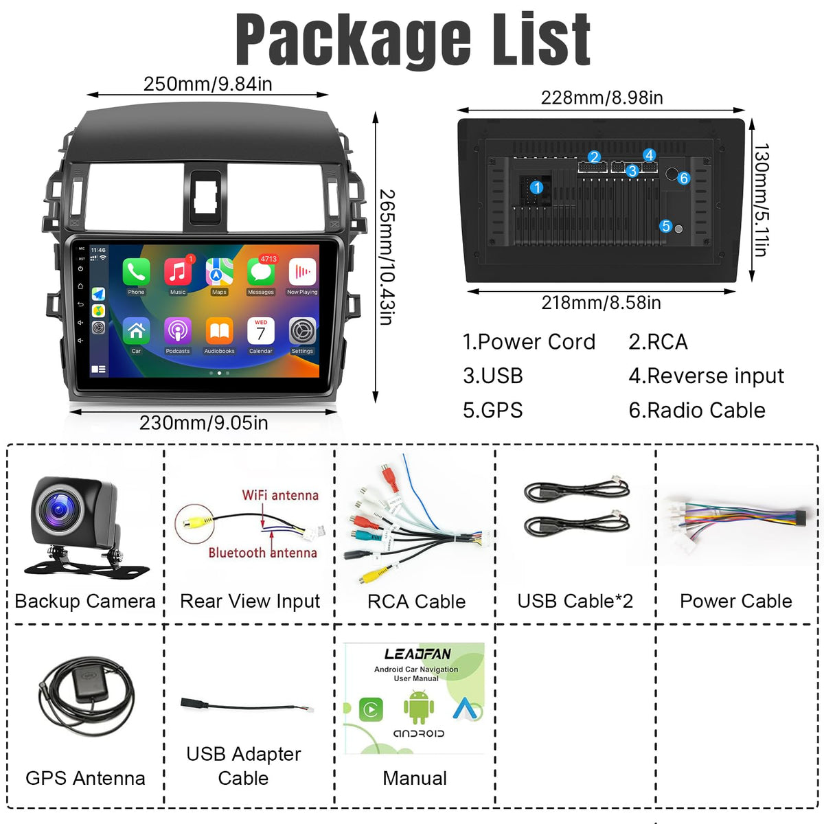 Leadfan installation kit included for quick plug-and-play setup