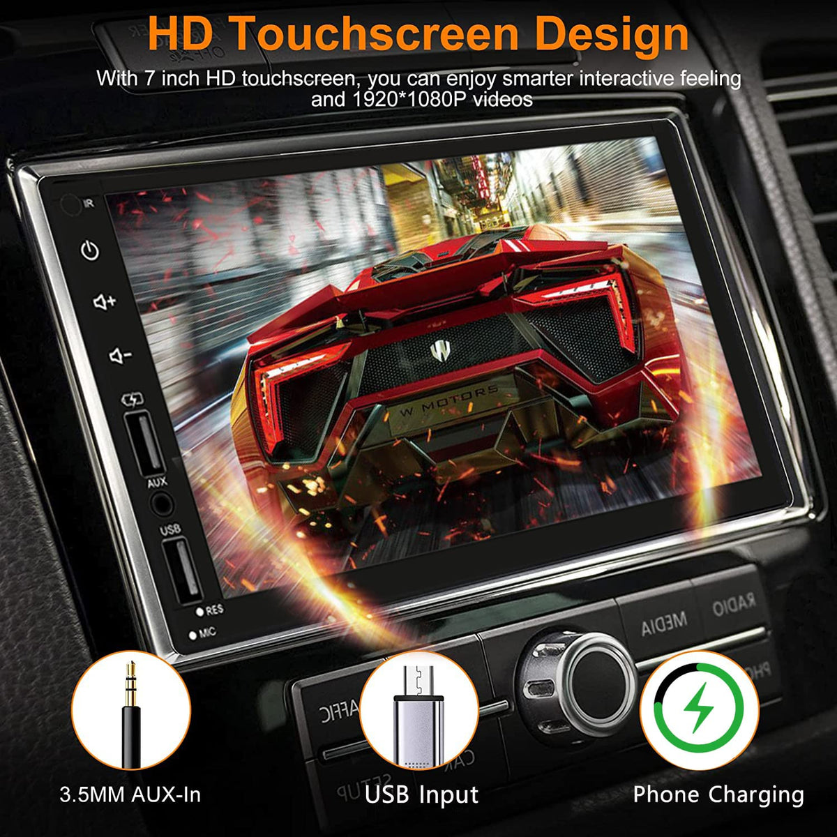 Leadfan installed in car dashboard, offers modern multimedia upgrade benefit