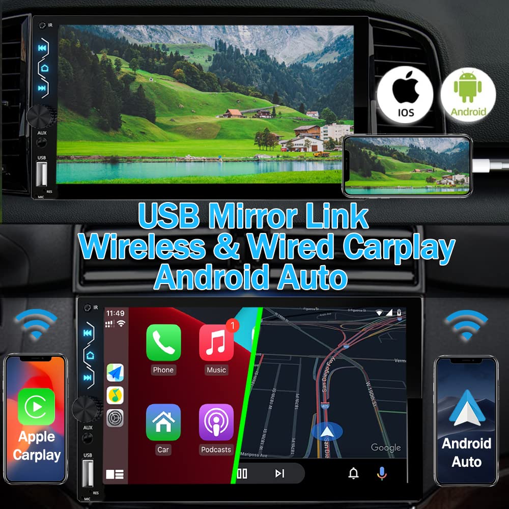 Leadfan mirror link connects your iPhone or Android to the dashboard screen.