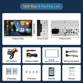 Leadfan mirror-link supports iPhone and Android mirroring for Maps and videos.