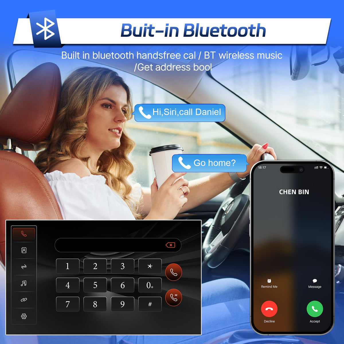 Leadfan mirror link connects phone apps to the dashboard display