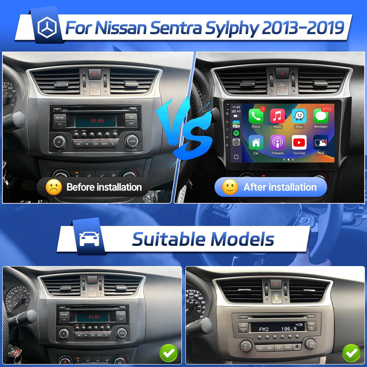 Leadfan wireless CarPlay and Android Auto enable hands-free use and apps