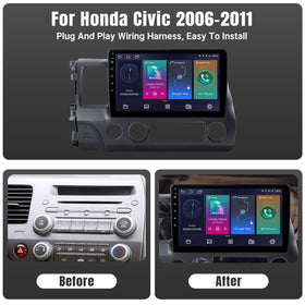 Leadfan wireless Apple CarPlay for Honda Civic enables hands-free connectivity.