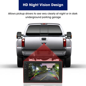 Leadsign mounted on tailgate illustrating proper fit and improved rear visibility