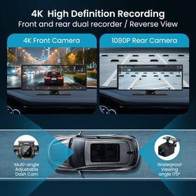 Leadtree 1080p rear camera provides clear rear visibility in all weather