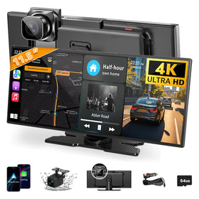 Leadtree 11.5-inch CarPlay screen front view with crisp readability for safer navigation