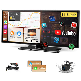 Leadtree 11.5-inch display for immersive in-car viewing and easy app access.